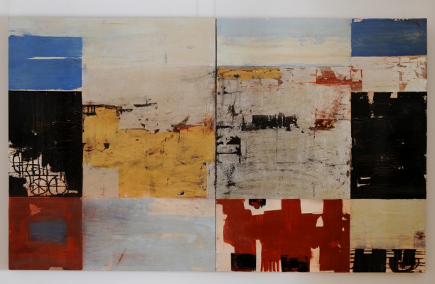 Sewastopol , 2009. 180x120 cm, Schlagmetall/Öl/Lack-MT auf Holz