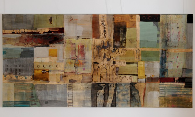 Gondwanaland , 2009. 160x90 cm, Öl/Lack-MT auf Leinwand