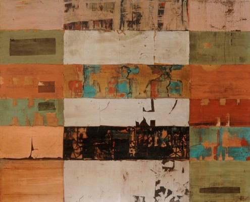 Stripes , 2009. 120x90 cm, Lack auf Holz