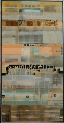 Lemuria II , 2012. 90x180 cm, Alu/Öl-MT auf Leinwand