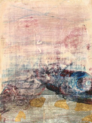 Tauchgang I , 2012. 30x40 cm, Öl auf Holz