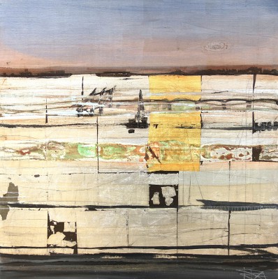 Am Meer I , 2017. 80 x 80 cm