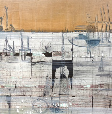 Am Meer III , 2017. 80 x 80 cm