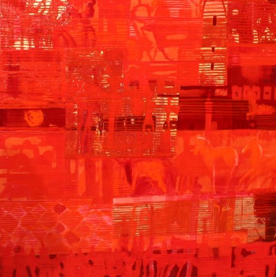 Hippo , 2011. 120x120 cm, Öl auf Leinwand