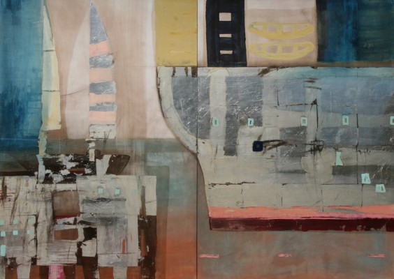 Emden (Diptychon) , 2011. 2x(70x100 cm) Alu/Lack-MT auf Holz
