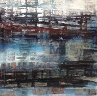 Fliegender Holländer , 2016. 80 x 80 cm, Öl/Lack-MT auf Leinwand