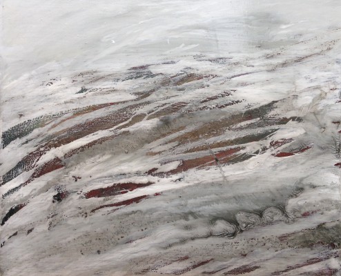 Kliff , 2016. 25 x 30 cm, Lack-MT auf Holz