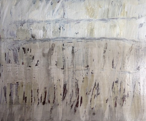 Stapel , 2016. 25 x 30 cm, Lack-MT auf Holz