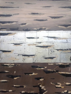 Fischfang , 2014. 80x120 cm, Öl/Lack-MT auf Leinwand