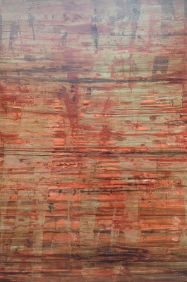 Tiger And Dragon , 2014. 120x180 cm, Kupfer/Lack-MT auf Leinwand