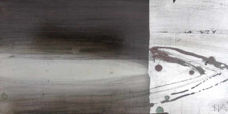 Reisebericht II , 2014. 20x40 cm, Alu/Lack-MT auf Holz