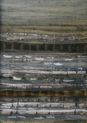 Boat Race , 2014. 50x70 cm, Öl/Alu-MT auf Holz