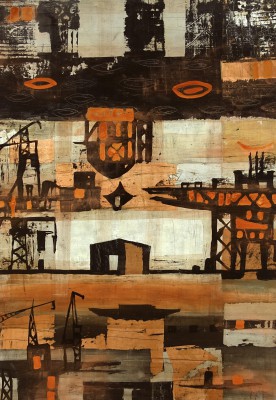 Werft , 2017. 70 x 100 cm