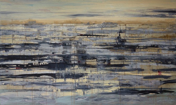 Ortung III , 2017. 120 x 200 cm