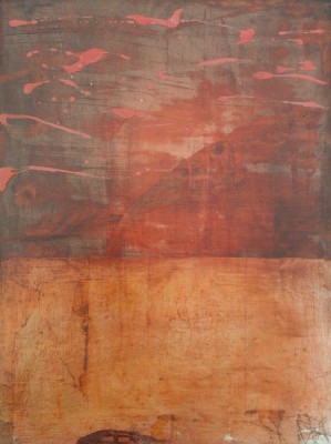 Tauchgang V , 2012. 30x40 cm, Öl auf Holz